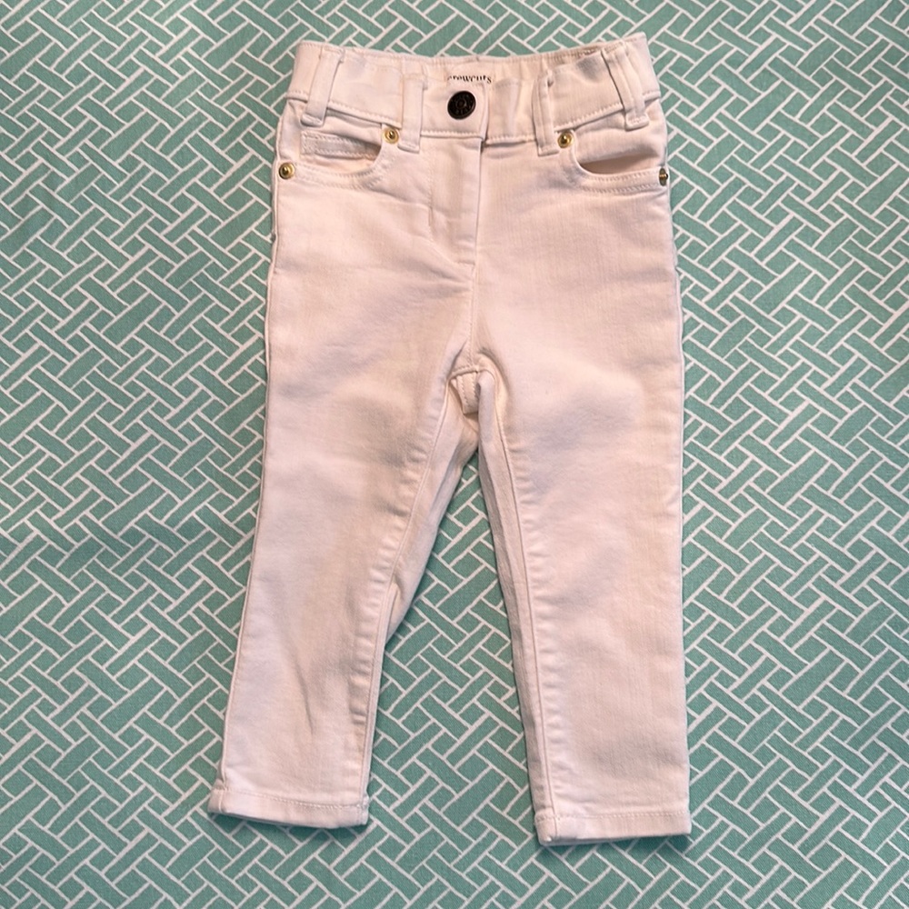 NWOT Crewcuts white skinny jeans